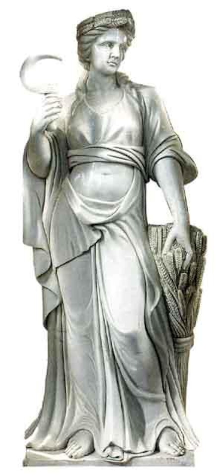 Figures representing the seasons by Italian School