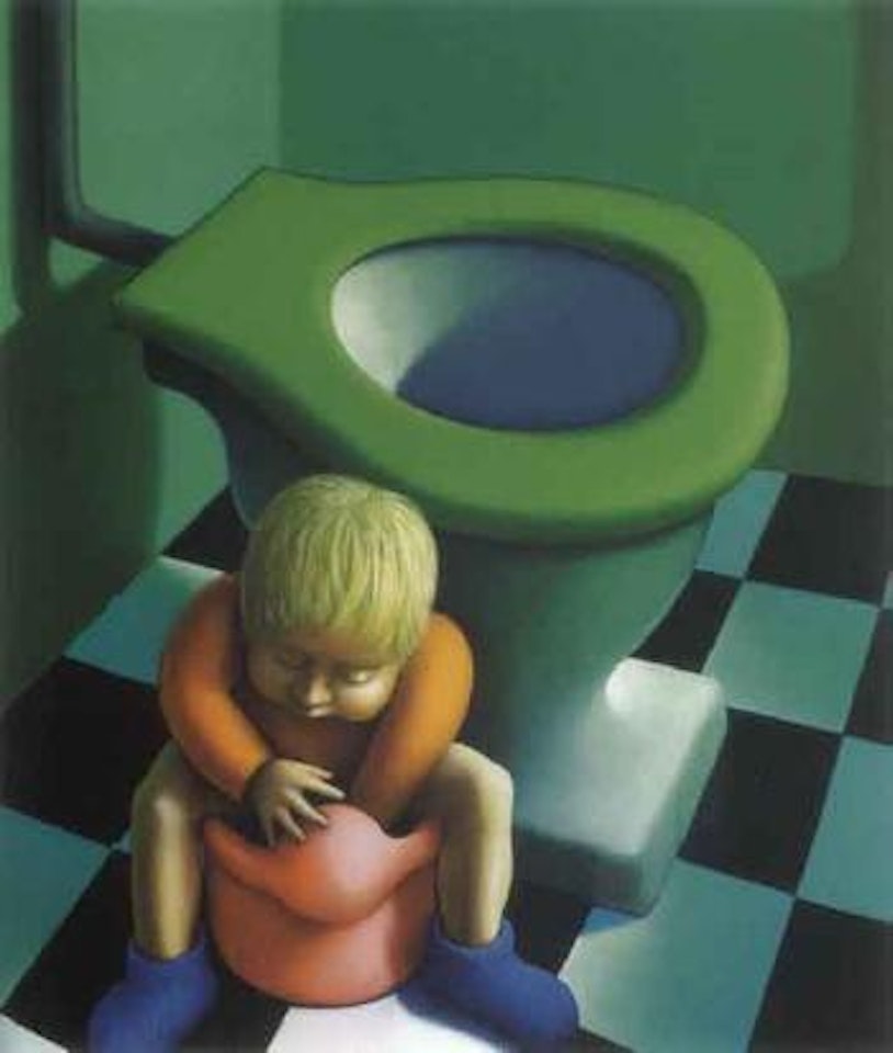 Thomas on the potty by Michael Smither