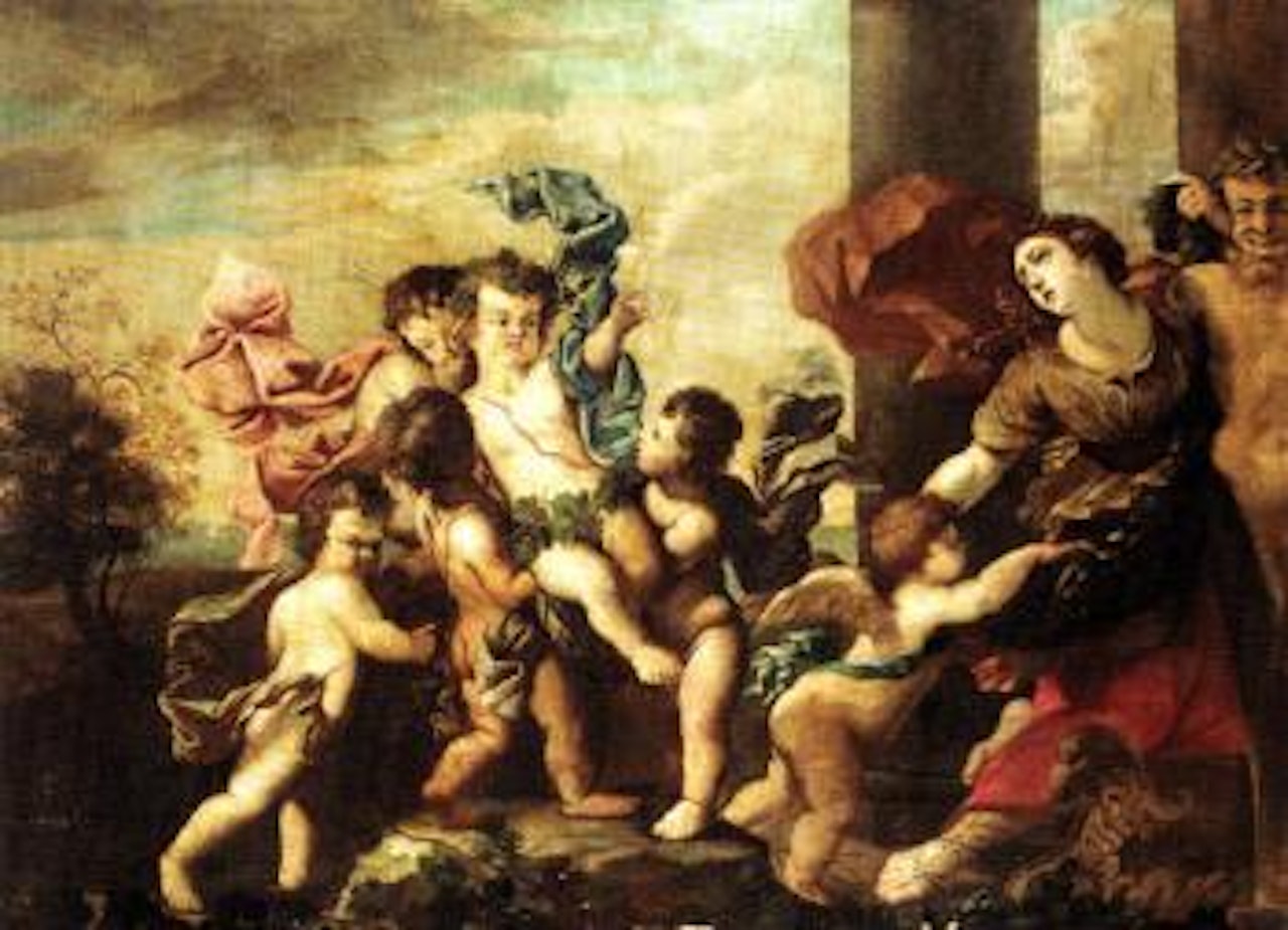 Bacchanalian scene by Roman School