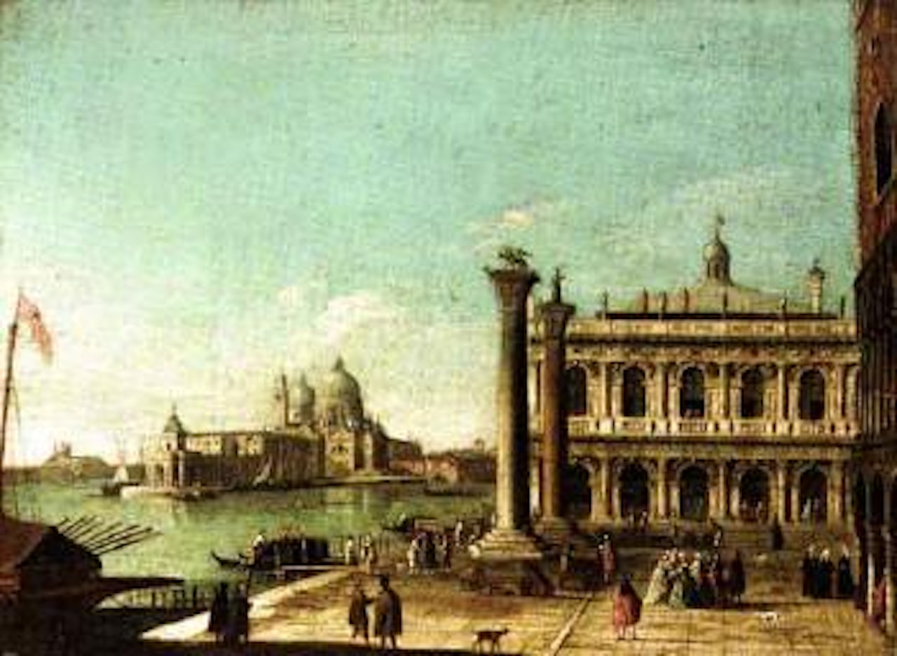 Venice, a view of the Piazzetta by Venetian School
