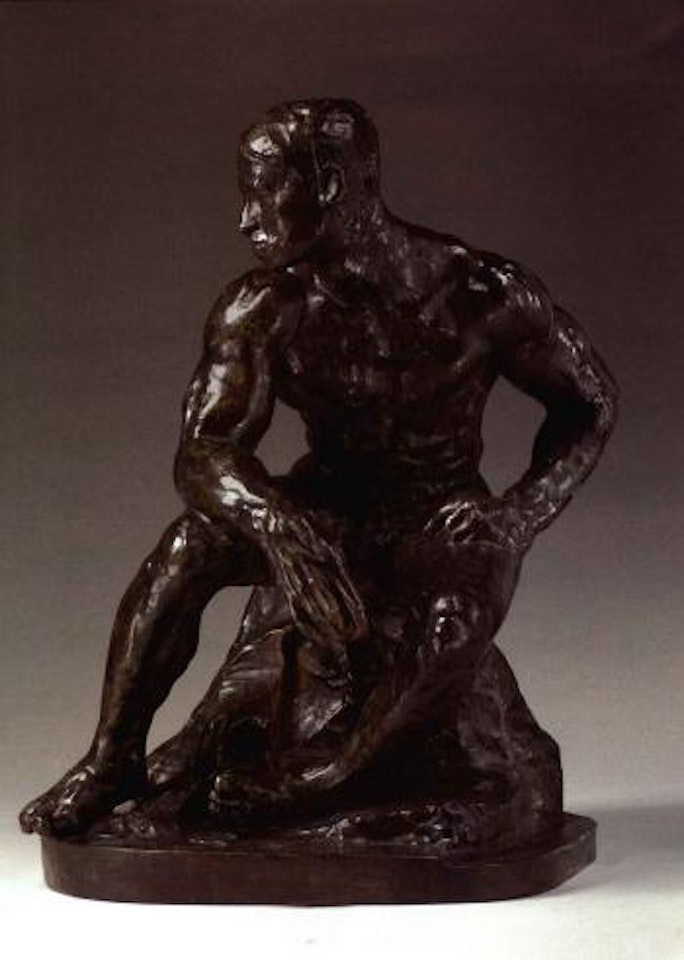 L'athlete, deuxieme version by Auguste Rodin