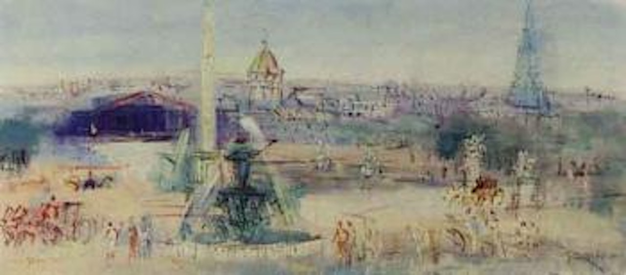 Place de la Concorde by Jean Dufy