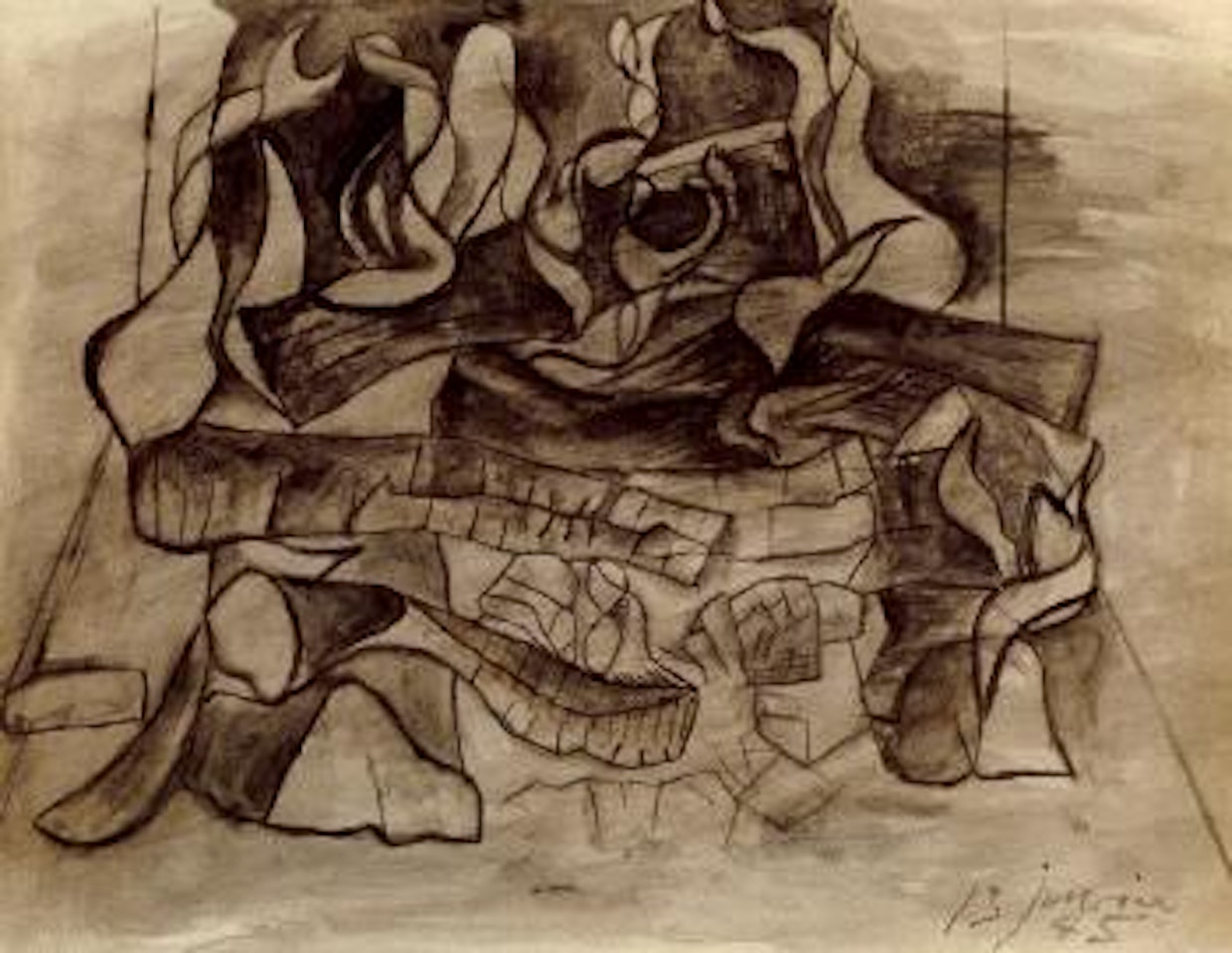 Feu de bois by Pablo Picasso