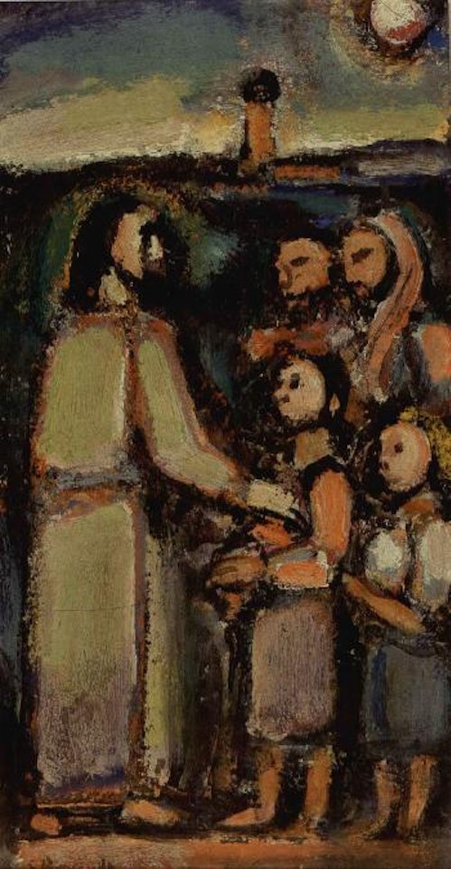 Christ et enfants by Georges Rouault