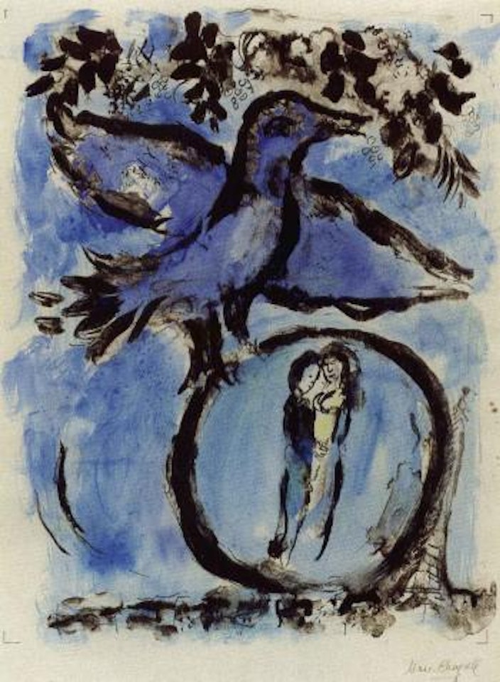 Oiseau vert by Marc Chagall