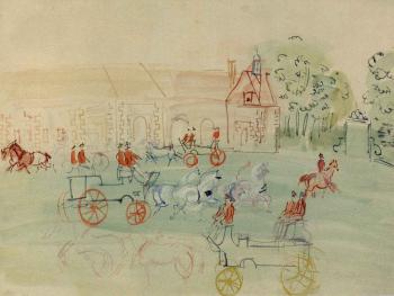 Le Haras-du-Pin by Raoul Dufy