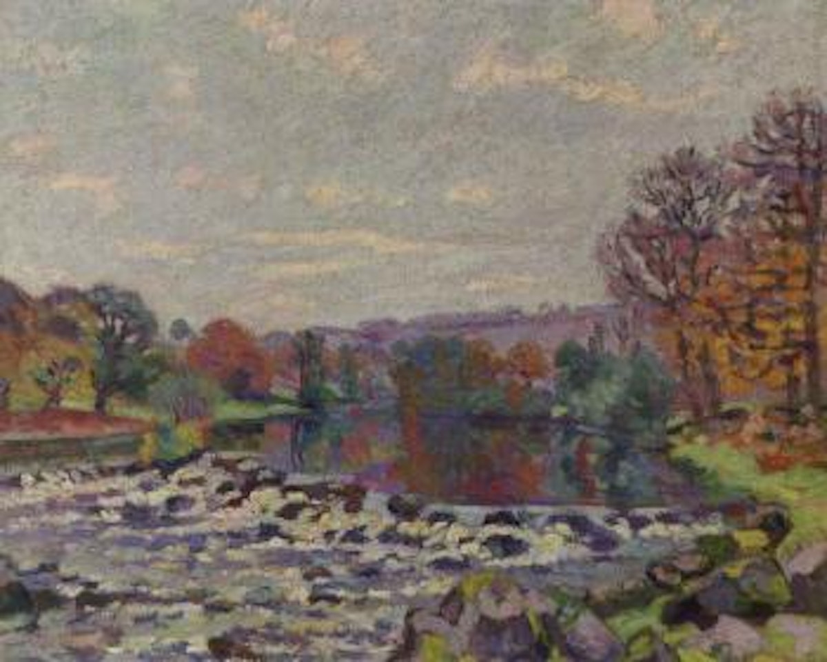 Le barrage de Genetin by Armand Guillaumin