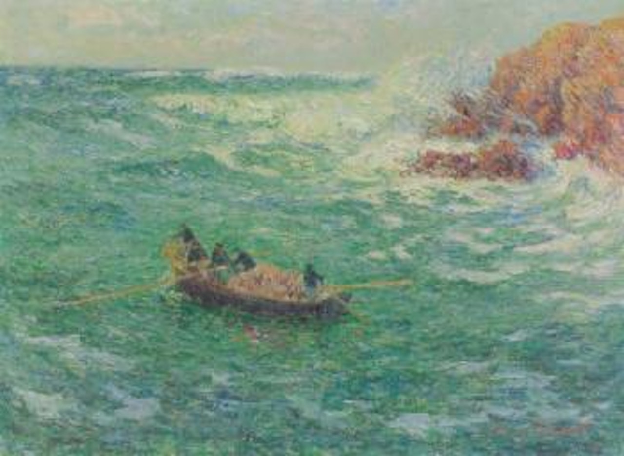 Peche au casier, Finistere by Henry Moret