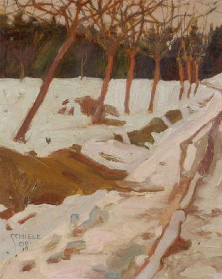 Snow by Egon Schiele