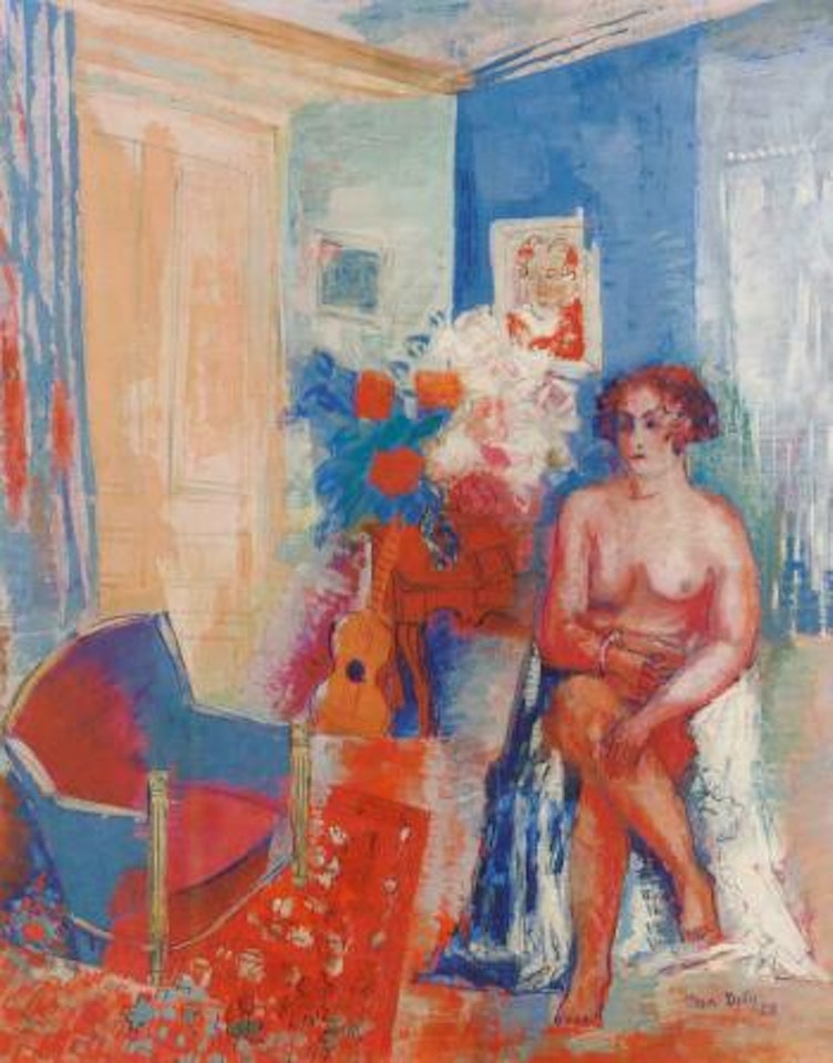 Nu au fauteuil by Jean Dufy