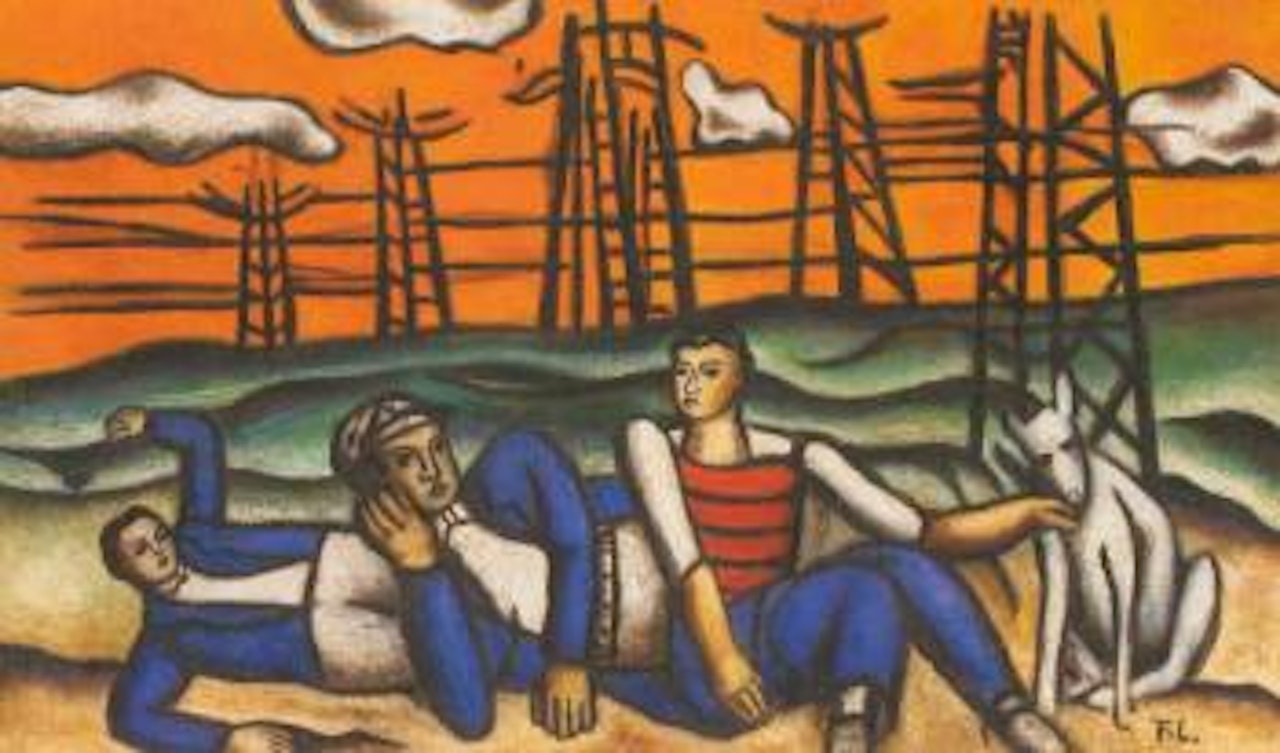 Equipe au repos by Fernand Leger