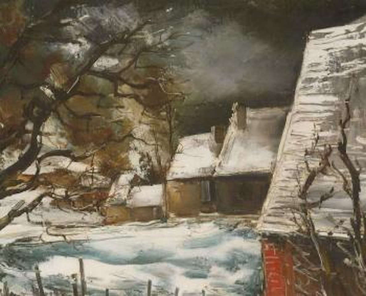 Hameau sous la neige by Maurice de Vlaminck