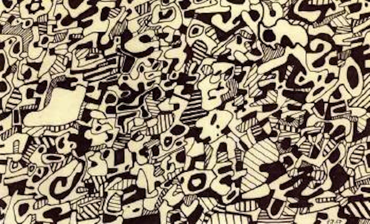 Texte logologique V by Jean Dubuffet