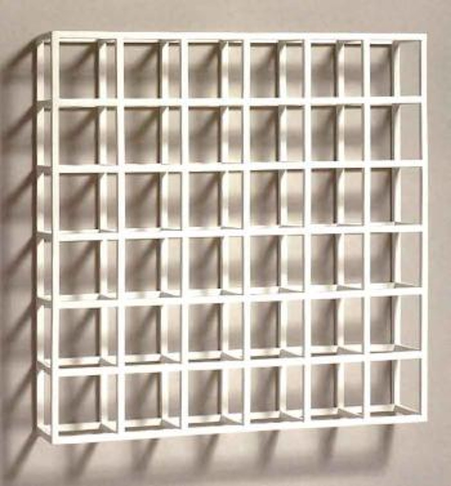 Modular wall structure by Sol LeWitt