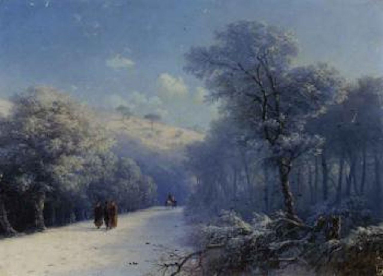 Winter landscape by Ivan Konstantinovich Aivazovsky