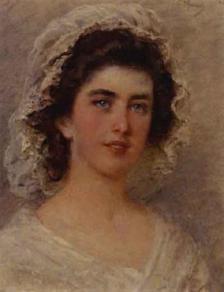 Young maiden by Konstantin Makovsky