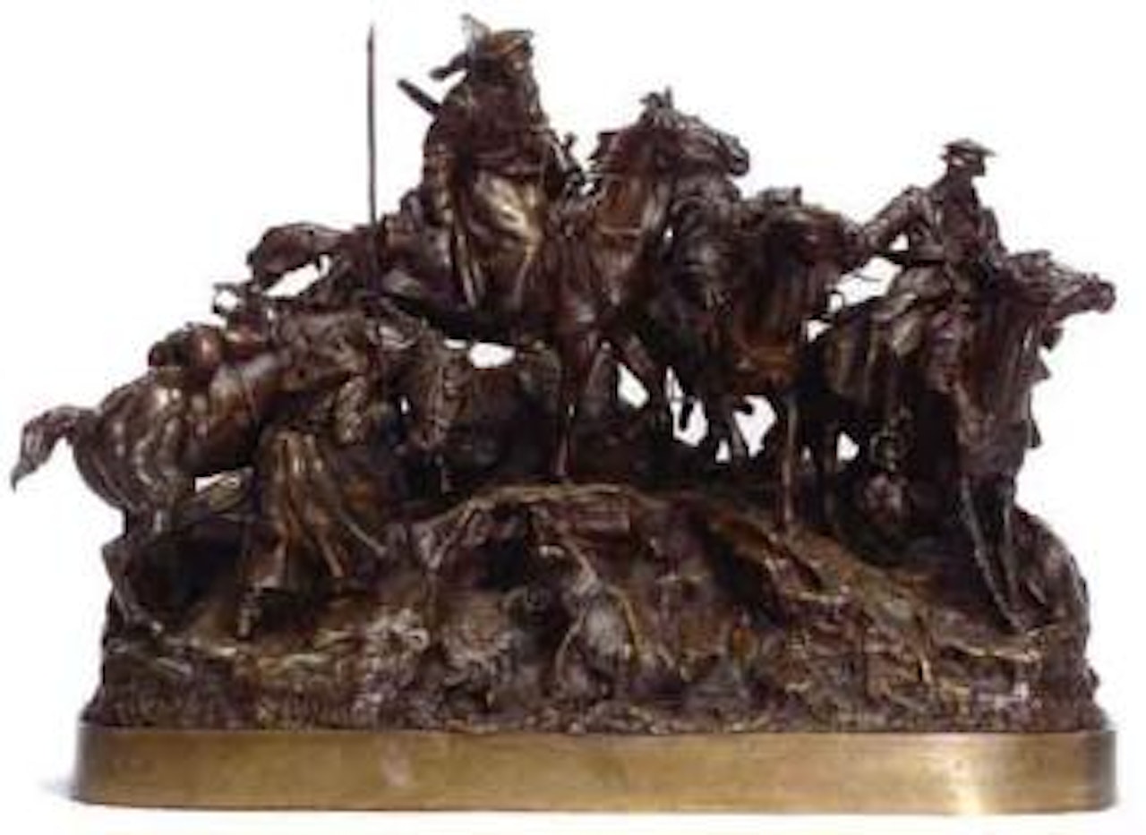 Mounted Cossacks by Eugene Alexandrovic Lanceray