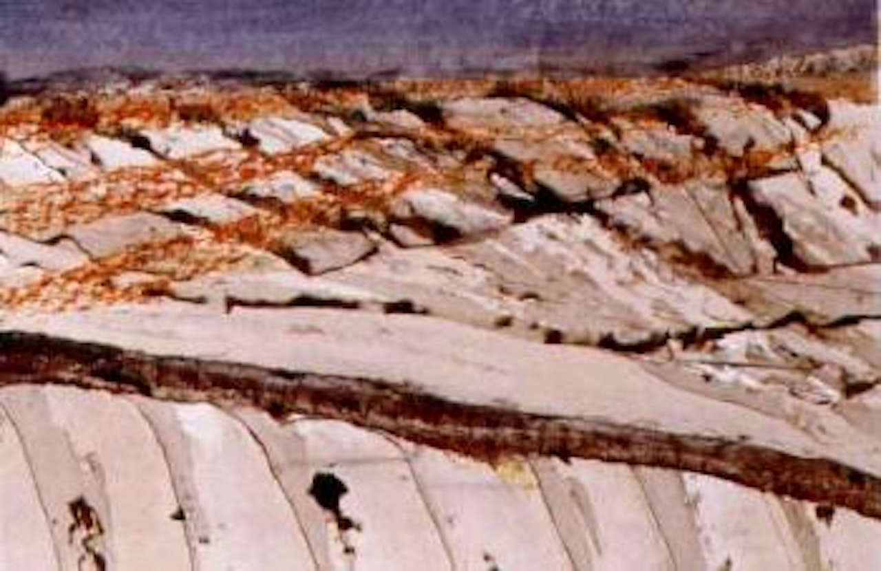 Central Australian landscape by Sidney Nolan