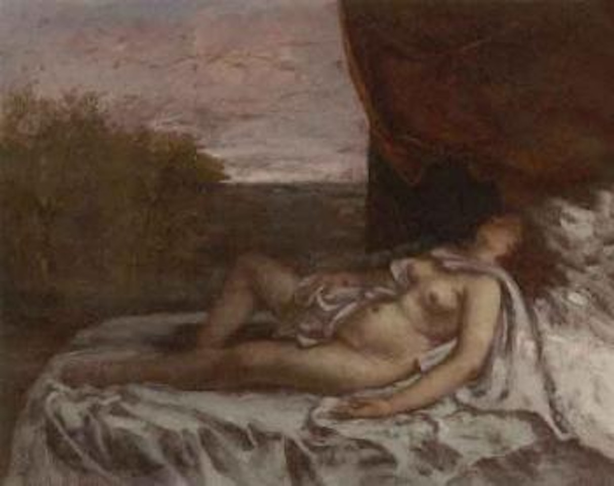 Femme nue endormie by Gustave Courbet