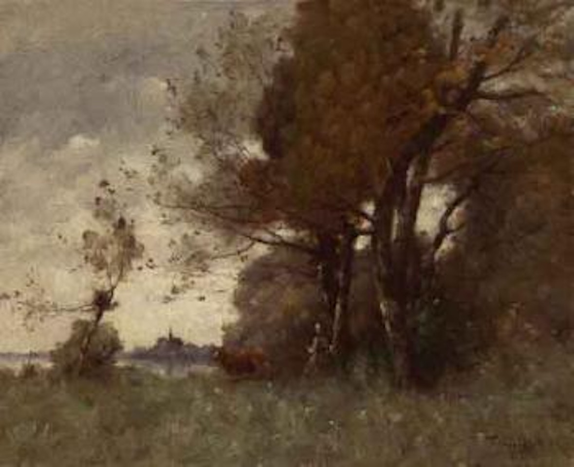Autumn in candes by Paul Désiré Trouillebert