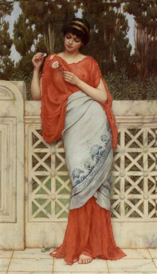 He loves me, he loves me not by JOHN WILLIAM GODWARD, R.B.A.