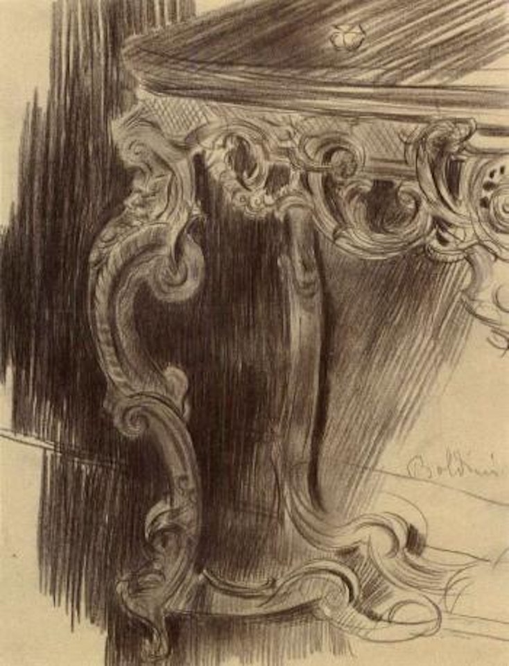 Study of a table by Giovanni Boldini