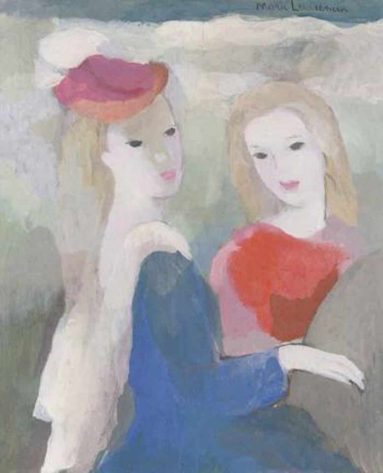 Deux jeunes femmes by Marie Laurencin
