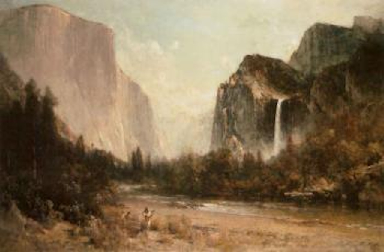 Yosemite Valley Indian woodpickers by Thomas Hill