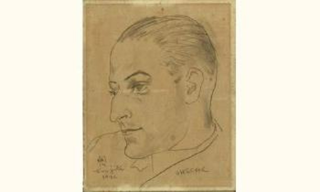 Portrait d'Hector de Ayala by Leonard Tsuguharu Foujita