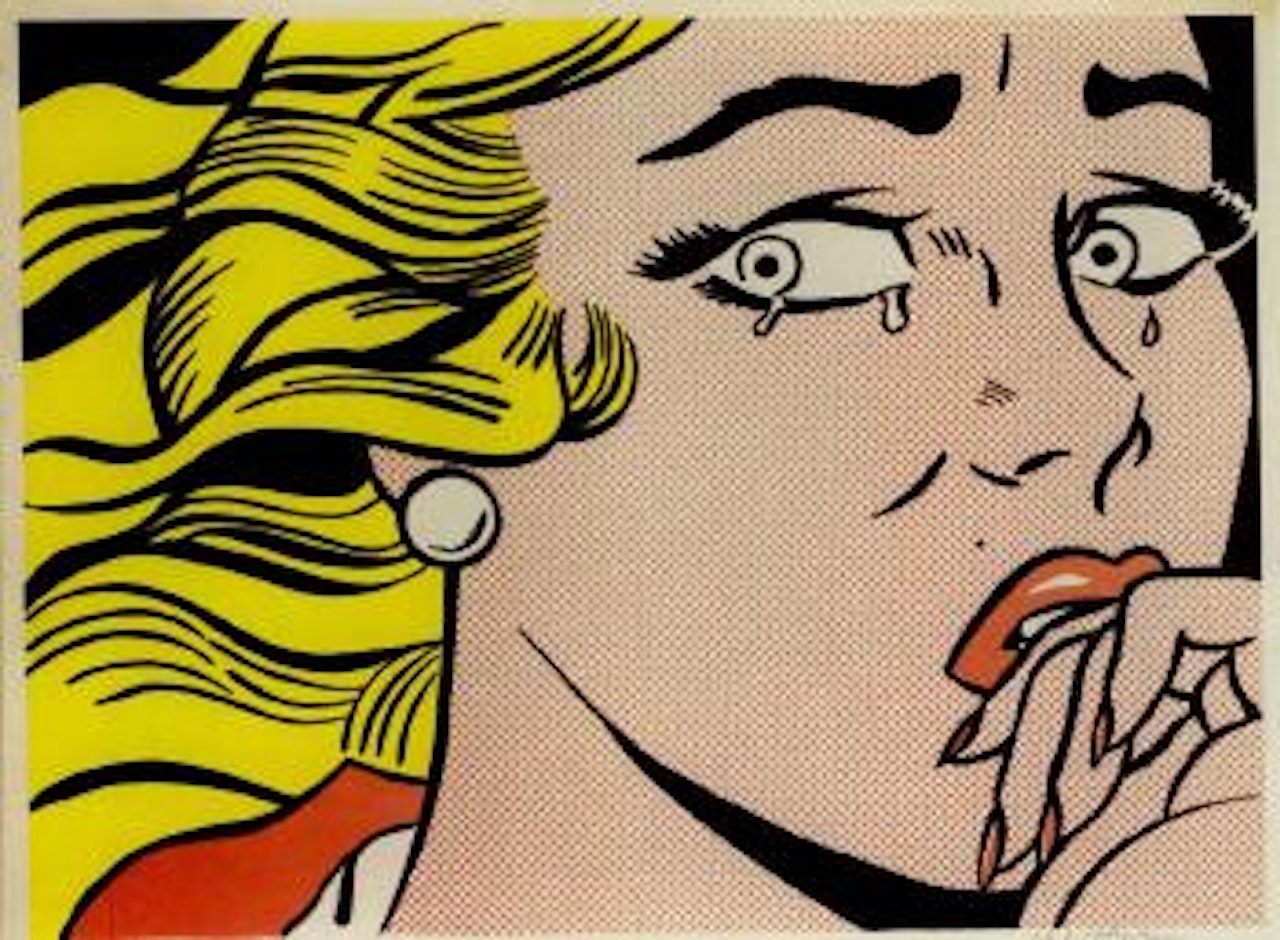 Crying girl by Roy Lichtenstein