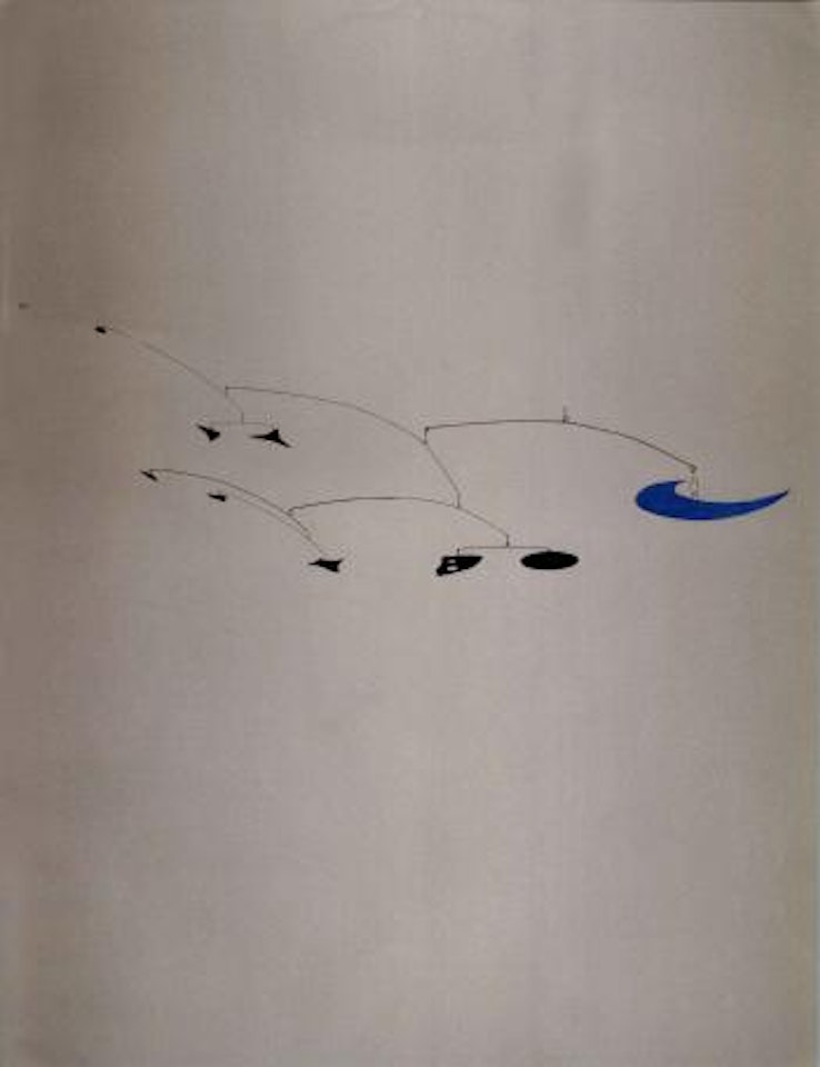 Blue crescent by Alexander Calder