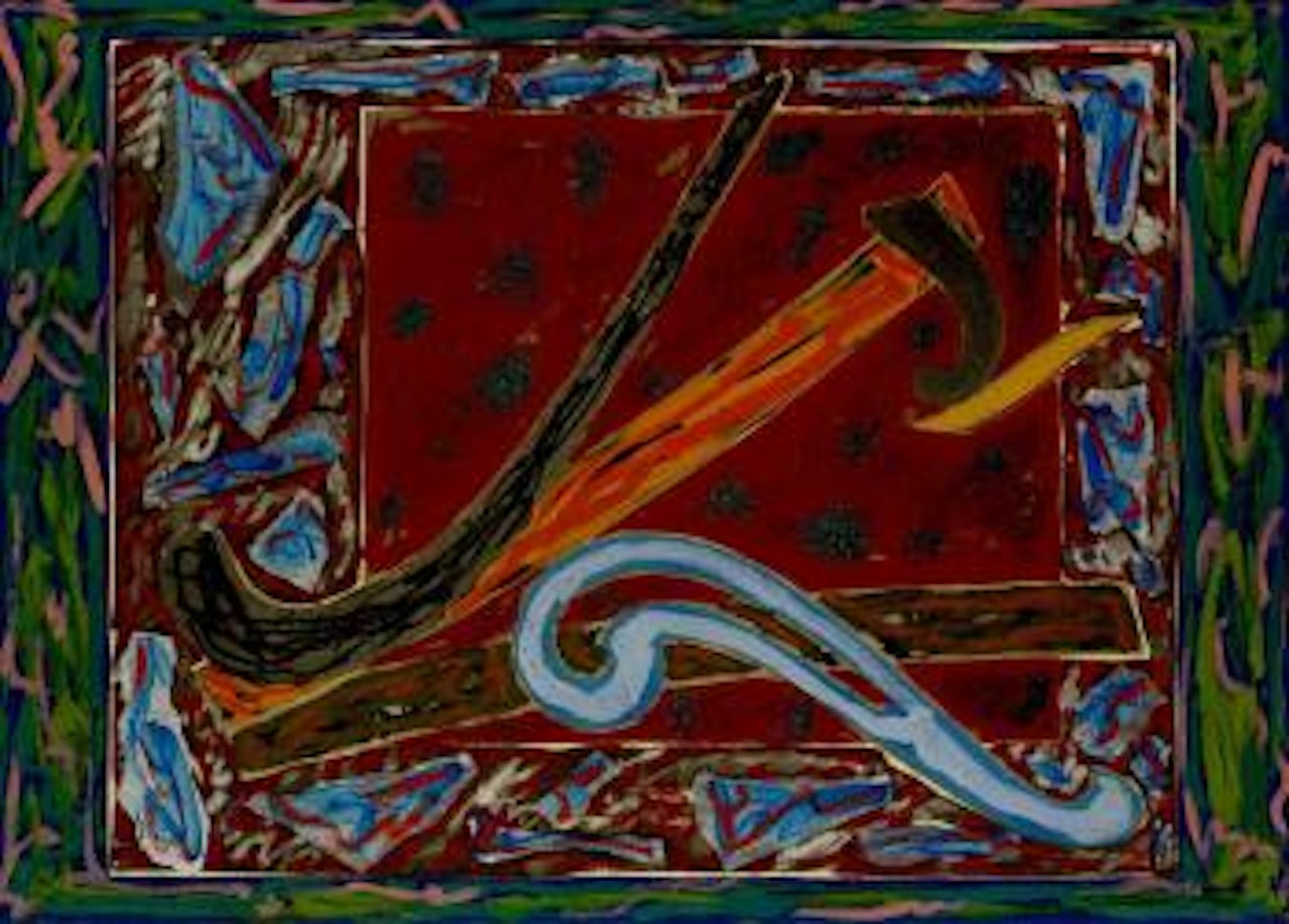 Wake Island rail by Frank Stella