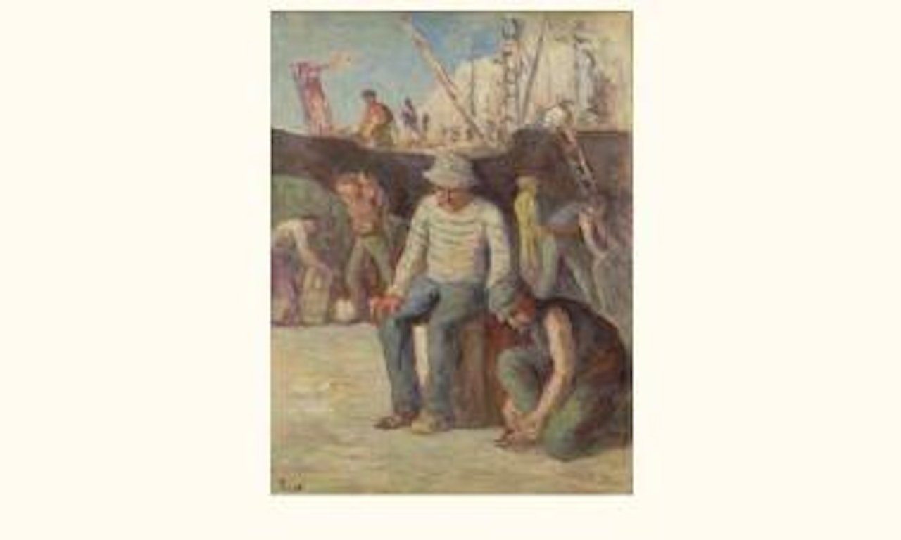 Les debardeurs by Maximilien Luce