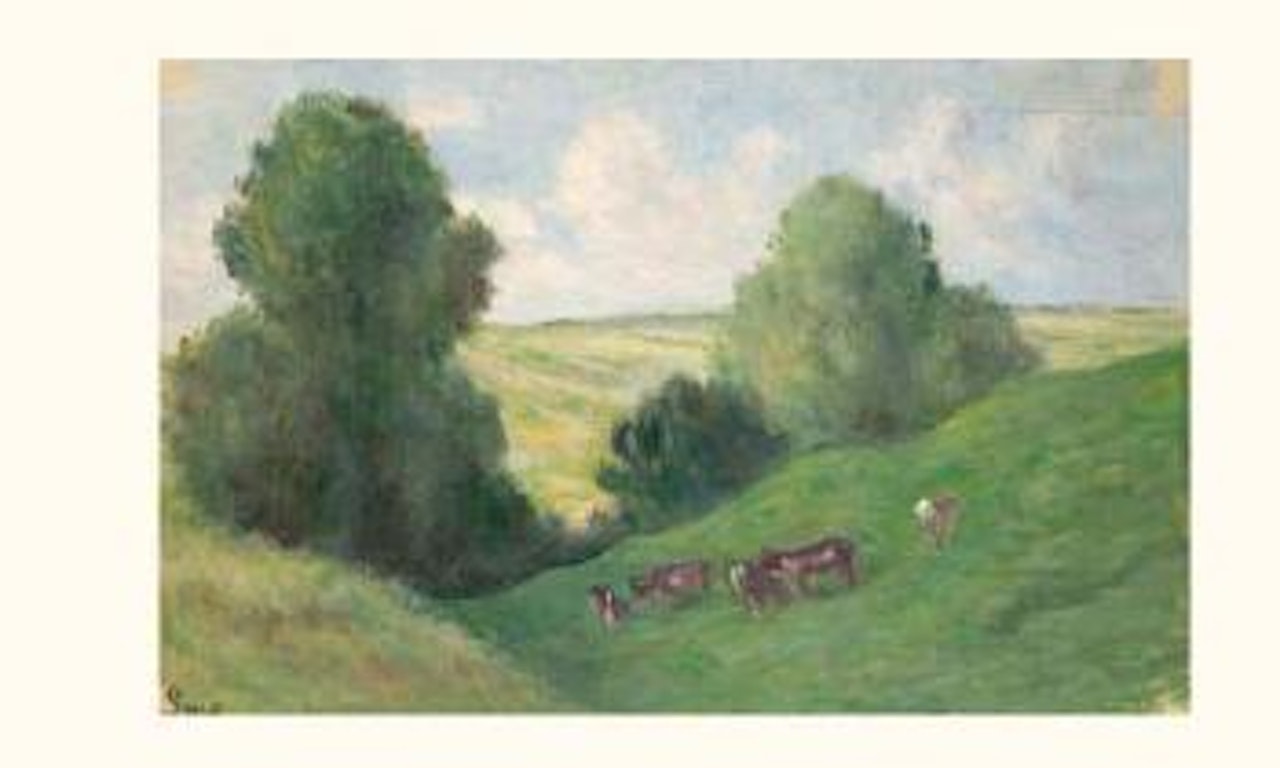 Troupeau dans un vallon by Maximilien Luce