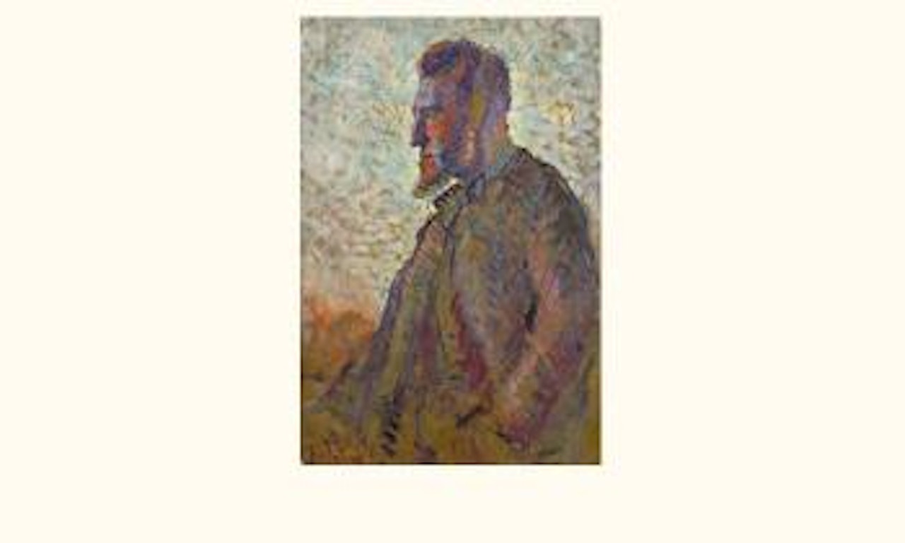 Portrait presume de Felix Feneon by Maximilien Luce
