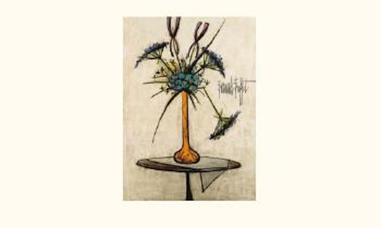 Bouquet dans un vase de Galle by Bernard Buffet