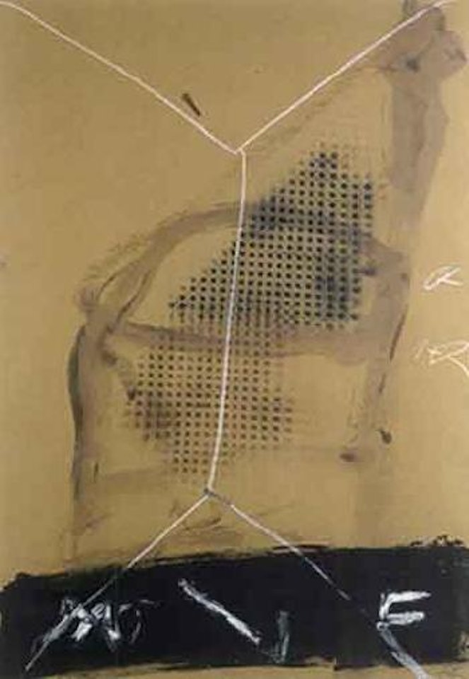 Enveloppe et cannage by Antoni Tapies