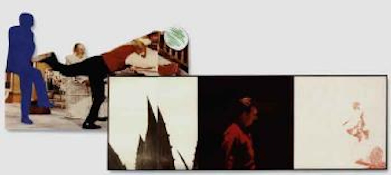 Cactii, skater. Chaotic situation. Passer-by by John Baldessari