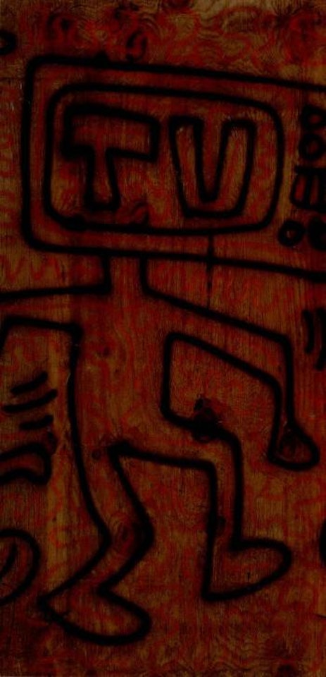 TV head by Keith Haring