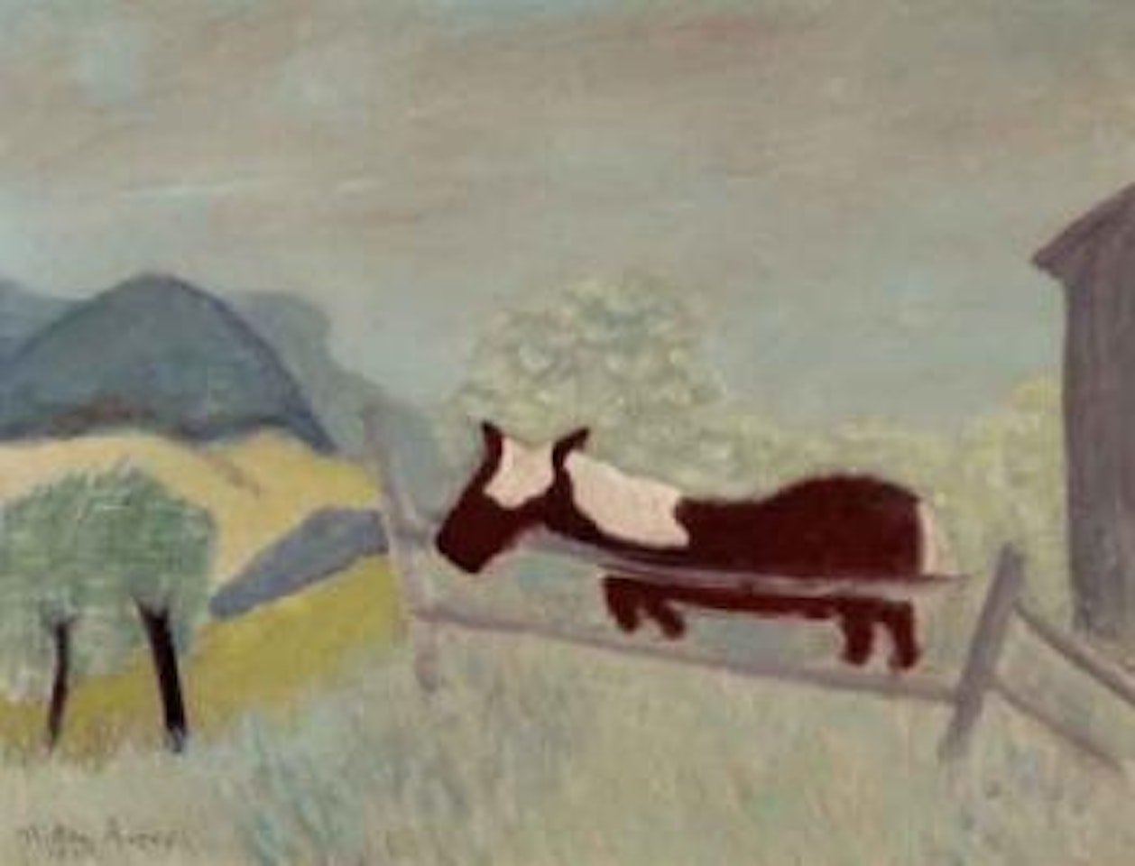 Horse with white mane by Milton Avery