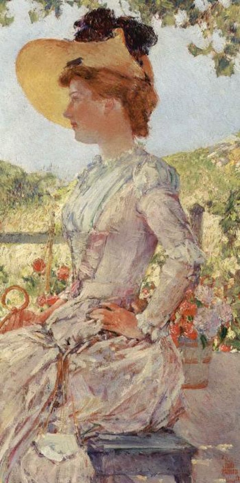 Evelyn Benedict at the Isles of Shoals by Childe Hassam