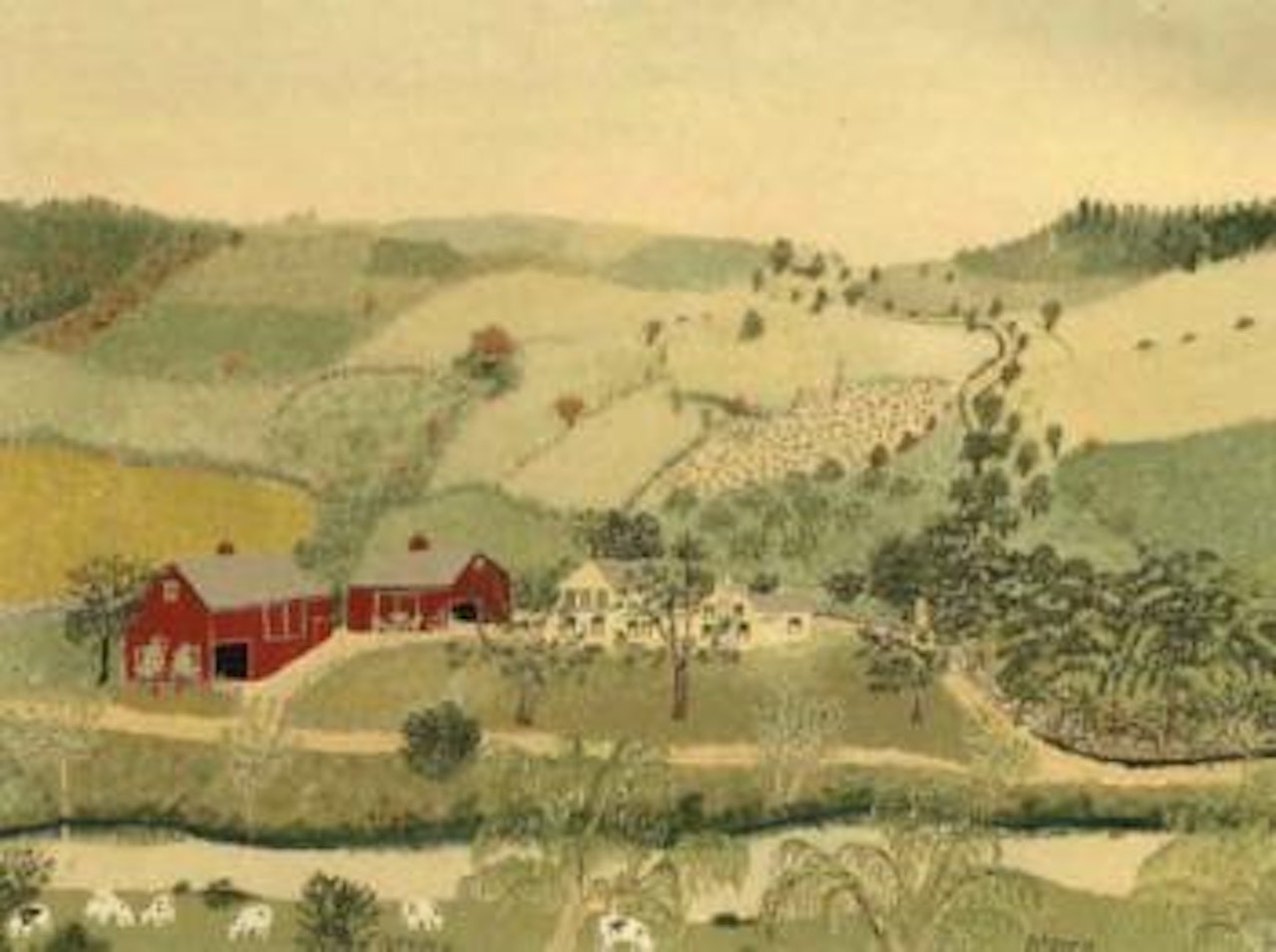 Sycamore farm by Grandma Moses