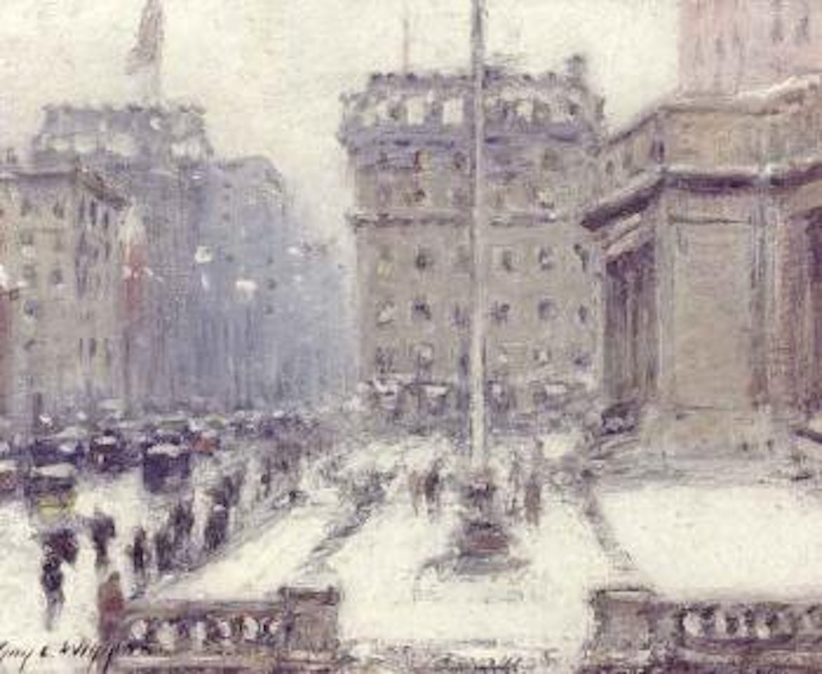 Fifth Avenue at 42nd Street by Guy Carleton Wiggins