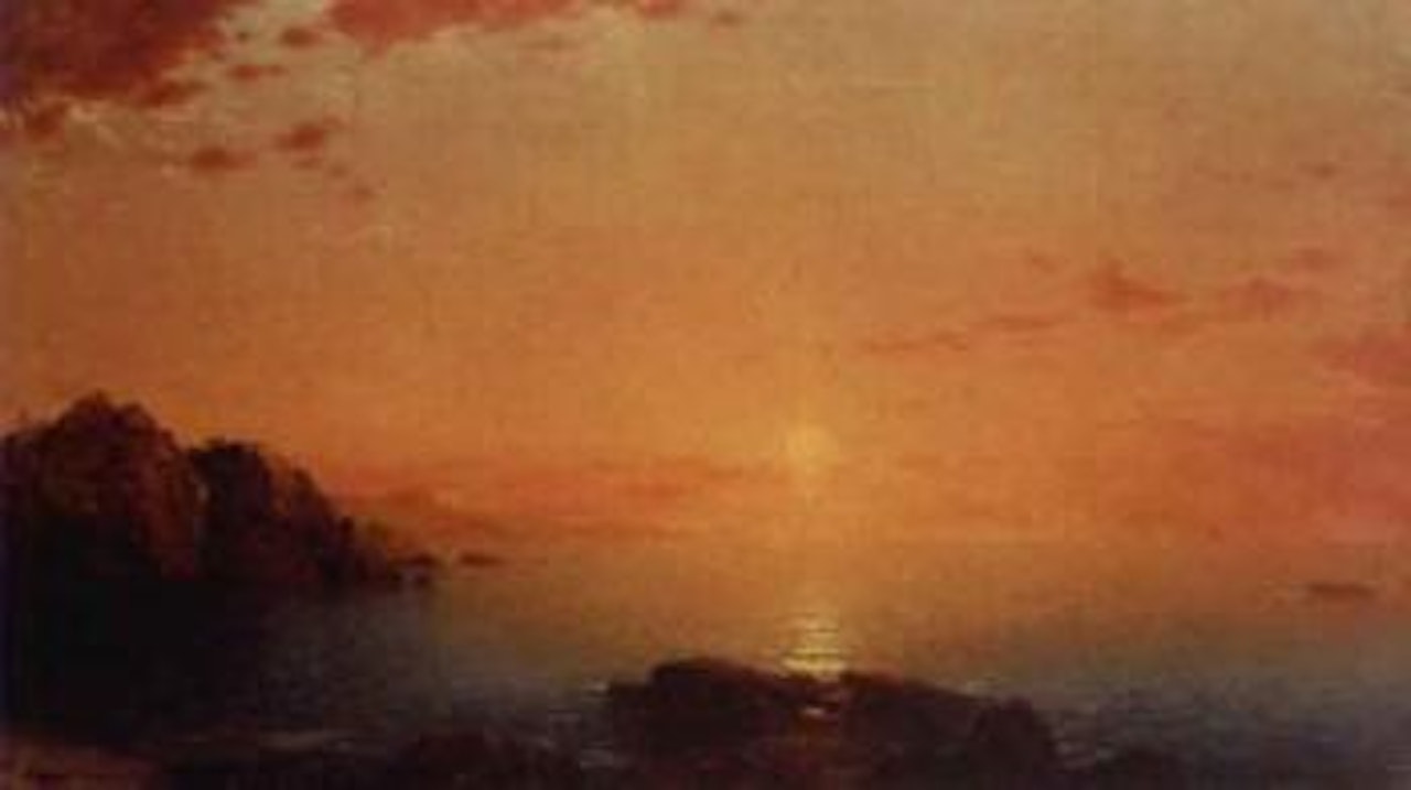 Coastal sunset by John Frederick Kensett
