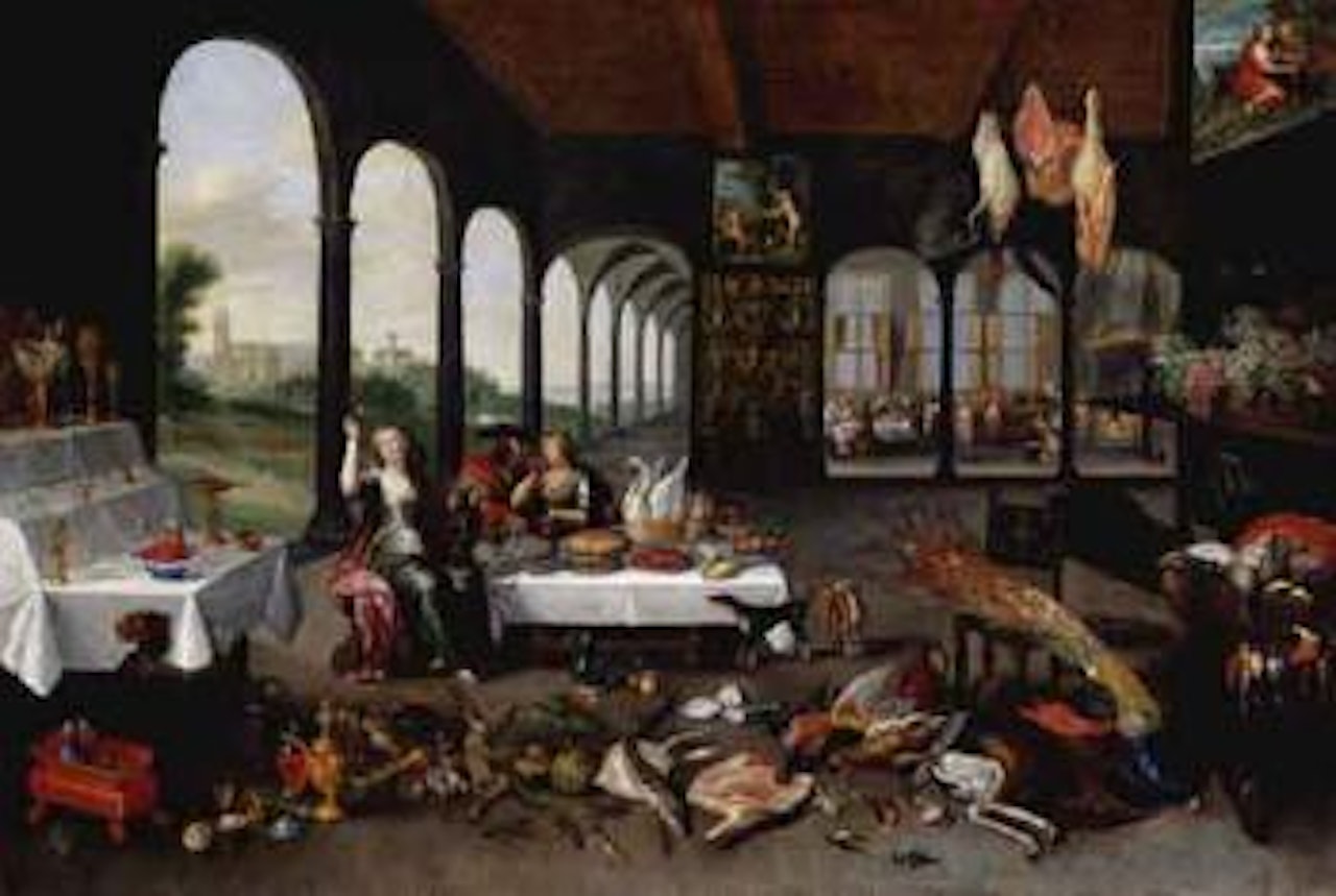 Allegory of Taste. Allegory of Touch by Jan Van Kessel The Elder
