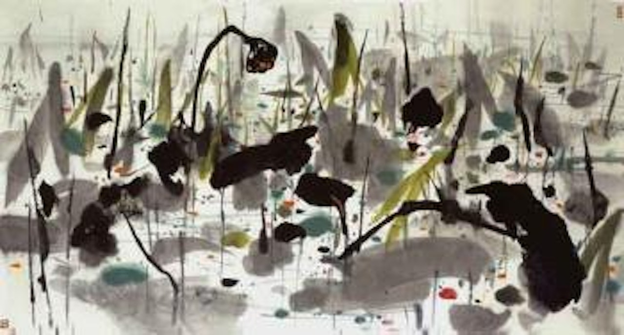 Lotus pond by Wu Guanzhong