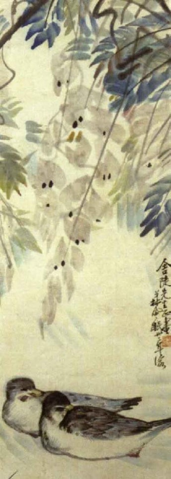 Two ducks by Lin Fengmian