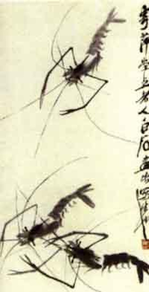 Fish. Shrimp.Crab. Chicken by Qi Baishi