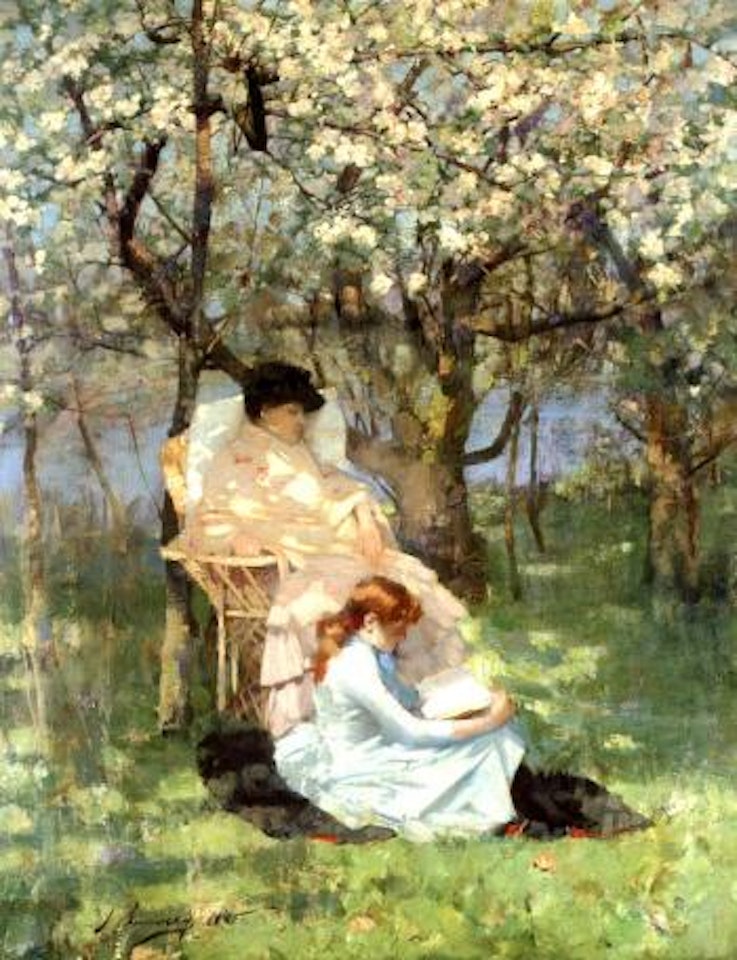 Convalescence, in the apple orchard by John Lavery