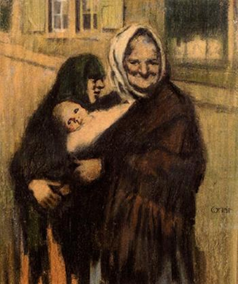 Belfast woman with child by William Conor